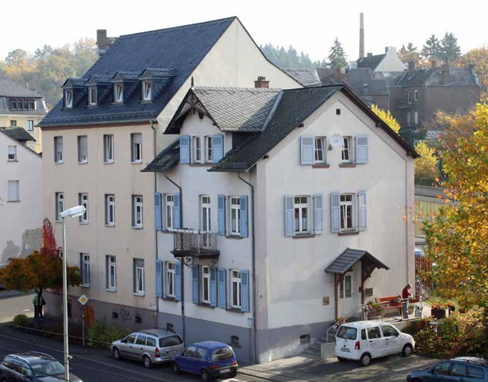 Das Gebäude der Caritas-Wohnungslosenhilfe in der Eisenbahnstraße